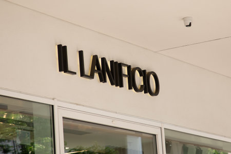Bordeaux , France - 06 27 2023 : il lanificio facade sign logo brand and text sign at entrance of fashionable textile store of fashion commercial clothing chainのeditorial素材