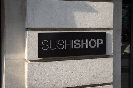 annecy , France - 06 16 2023 : sushi shop logo text and brand sign store restaurant french japan concept sushishopのeditorial素材