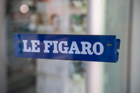 Bordeaux , France - 07 01 2023 : Le Figaro logo brand and text sign french daily newspaper editorial in franceのeditorial素材