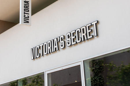 Milan , Italy - 07 25 2023 : victoria's secret facade chain logo brand and text sign at entrance of fashionable store of fashion commercial clothing wall facadeのeditorial素材