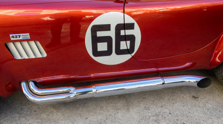 Bordeaux , France - 09 04 2023: AC Cobra 427 ford logo sign and brand text us sports car vintage old race vehicleのeditorial素材