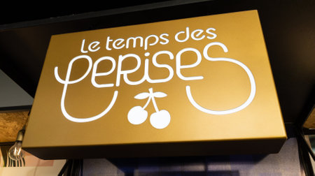 Paris , France - 09 06 2023 : le temps des cerfs boutique brand logo and sign text for french fashion trendy storeのeditorial素材