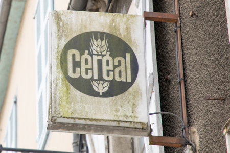 Bordeaux , France - 09 01 2023: cereal brand logo and sign text front of bread wall facade french bakery traditional breadsのeditorial素材