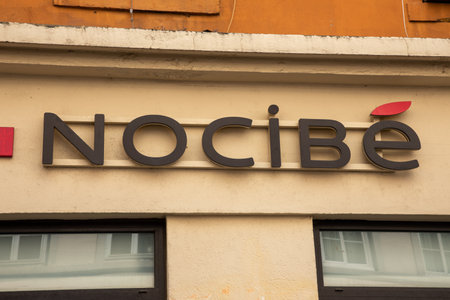 Bordeaux , France - 09 18 2023: Nocibe logo brand and text sign front facade shop french chain cosmetics perfume personal care fashion products boutiqueのeditorial素材