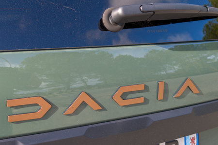 Bordeaux , France - 10 31 2023: Dacia jogger green cooper new modern logo brand and text sign vehicles Romania automotive manufacturerのeditorial素材