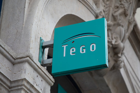 Bordeaux , France - 11 09 2023: tego logo brand and text sign chain street facade insurance company of french financial services office agencyのeditorial素材