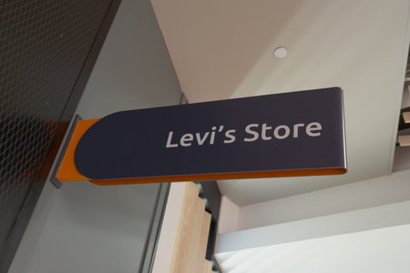Bordeaux , France - 01 20 2024: Levi's Store logo brand and facade text sign of American clothes...