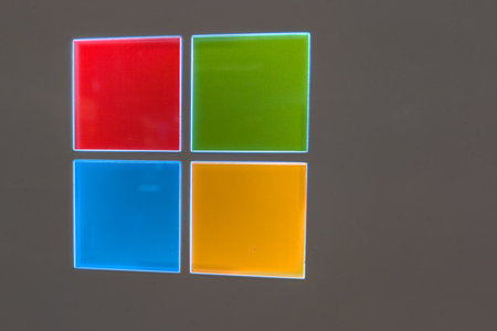 Bordeaux , France - 01 25 2024: Microsoft windows 11 logo icon and brand sign red green blue yellow...