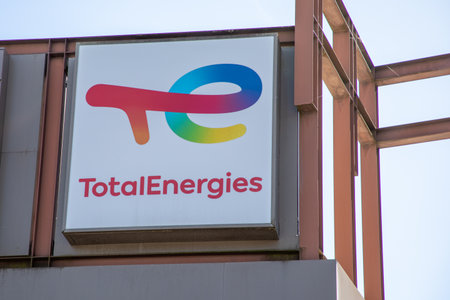 Bordeaux , France -  03 12 2024 : Totalenergies brand text company logo sign  Total energies gas...