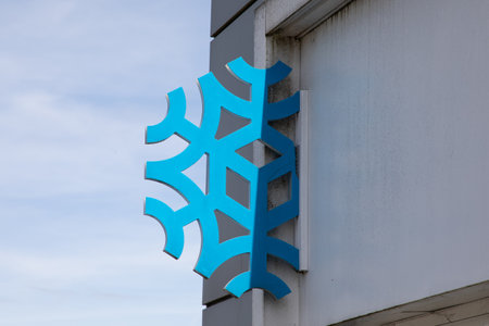 Bordeaux , France -  04 04 2024 : Picard logo brand and text sign on wall entrance shop facade store French food of frozen market companyのeditorial素材