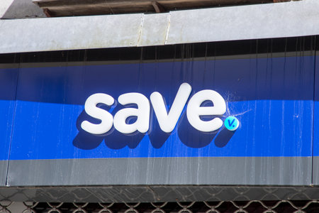 Nantes, France - 05 22 2024: save brand text and store logo sign for phone repair cell and smartphone shop chainのeditorial素材