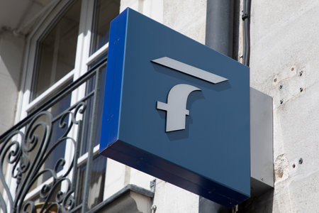 nantes , France - 05 22 2024: la france mutualiste logo brand and sign text on wall entrance of insurance of French local mutual france mutualist office chainのeditorial素材