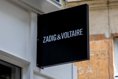 nantes , France - 05 28 2024: Zadig & Voltaire store chain clothing brand logo and text sign of shop luxury boutique facadeのeditorial素材