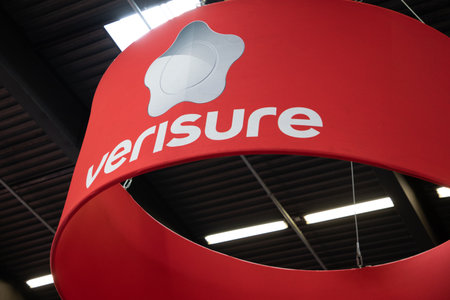 Bordeaux, France - 06 06 2024: verisure logo sign and brand text advertise protection alarm triggers...