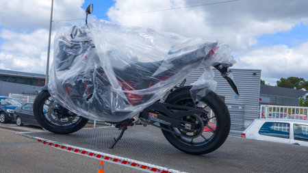 Bordeaux, France - 06 11 2024: Honda motorcycle new CB750 Hornet delivery of japan Roadsters Motorbikeのeditorial素材