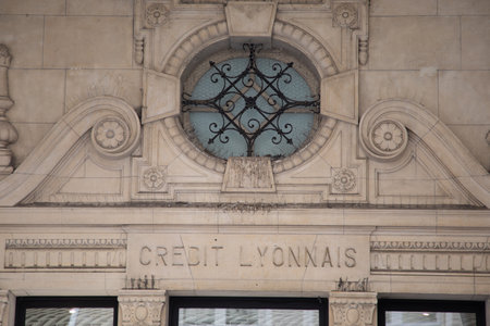 Bordeaux , France - 07 22 2024: LCL ancient credit Lyonnais historical office sign brand and text logo of French agency bankのeditorial素材