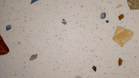 Background floor terrazzo tiles seamless pattern with detailed grain texture ceramic marble concrete and quartz for interior and exterior decorationの写真素材