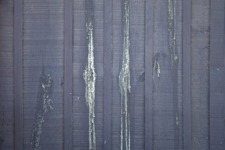 old wooden gray background wall vertical planks in gray dark woodの写真素材