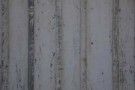 gray wooden wall fence texture for background white wood planks facadeの写真素材