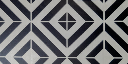 Elegant monochrome herringbone Pattern black white ideal for modern design backgroundの写真素材