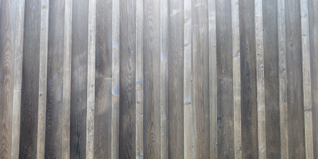 vertical gray line fine planks wooden texture background in wood panoramic raw grayの写真素材