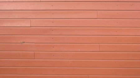 terracotta red wooden background lines wall facade planks horizontal