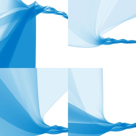 Abstract fluids background, curved motion abstract forms, design elements and backgrounds, 3dの写真素材