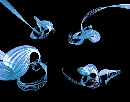 Abstract lights background, curved motion abstract forms, design elements and backgrounds, 3dの写真素材