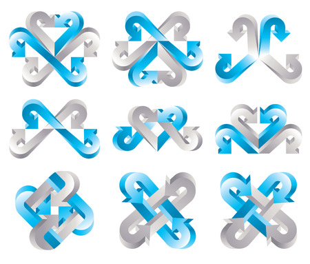 Arrow template design setのイラスト素材