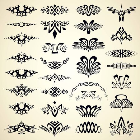 Design elements and page decoration. のイラスト素材