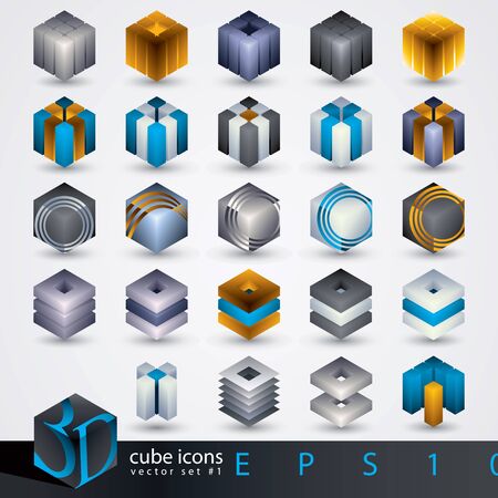 3D design elements. のイラスト素材