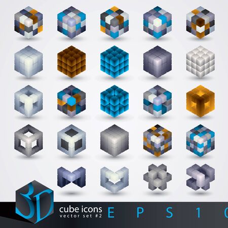 3D design elements. のイラスト素材