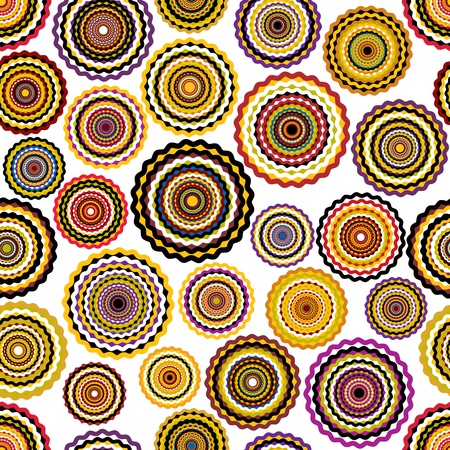 Colorful circles seamless pattern.のイラスト素材