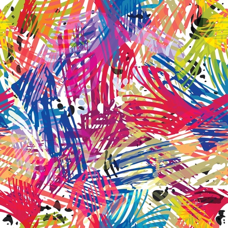 Color paints seamless pattern.のイラスト素材
