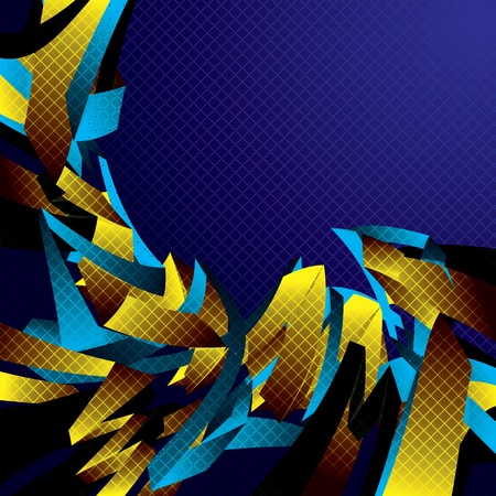 Abstract background with motion shapes.のイラスト素材