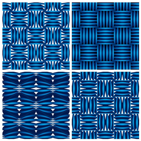 Set of geometric vector seamless backgrounds.のイラスト素材