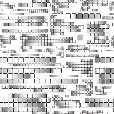 Chrome square tiles  seamless pattern.のイラスト素材