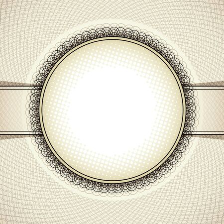Round vintage frame のイラスト素材