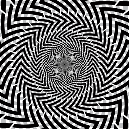 Optical illusion of motion のイラスト素材