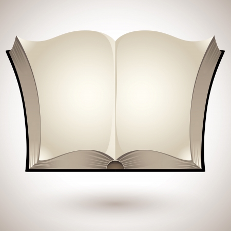 Open book with blank pagesのイラスト素材