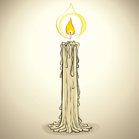 Candle, vector illustration.のイラスト素材