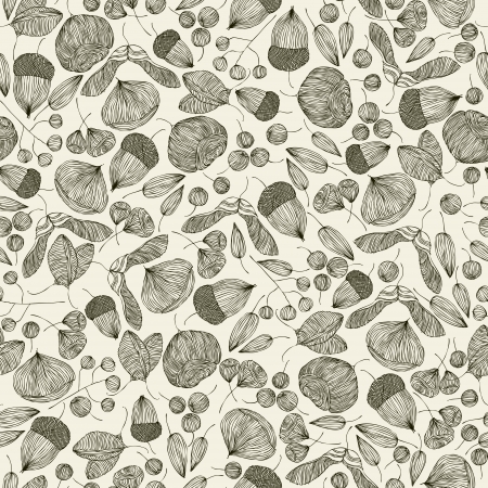 Seeds seamless pattern.のイラスト素材