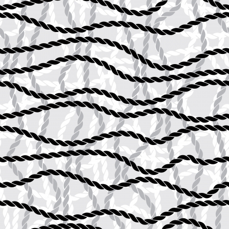 Netting ropes seamless pattern.のイラスト素材