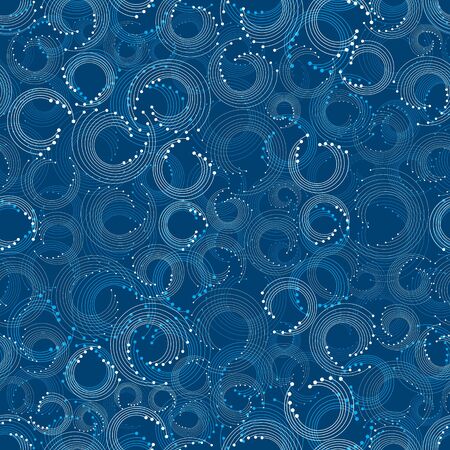 Abstract circle lines seamless pattern.のイラスト素材