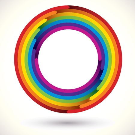 Rainbow icon.のイラスト素材