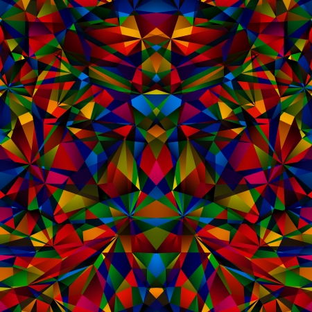 Colorful geometric surface seamless pattern.のイラスト素材