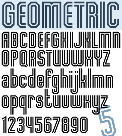 Poster black and white geometric binary stylish narrow font.のイラスト素材