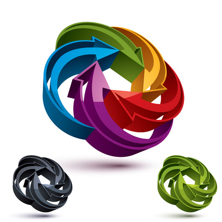 Abstract arrows vector symbol, vector graphic design templateのイラスト素材