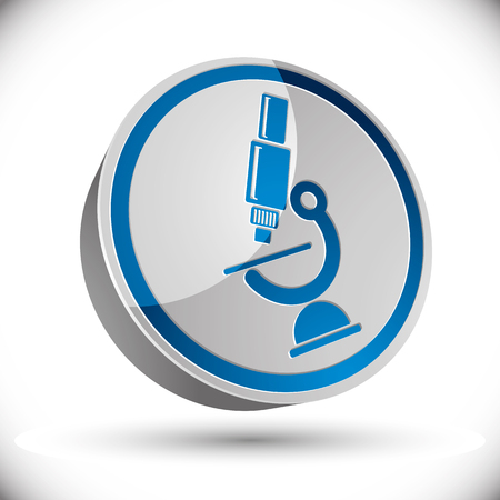 Vector microscope icon.のイラスト素材