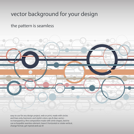 Trendy horizontal seamless background, vector illustration.のイラスト素材